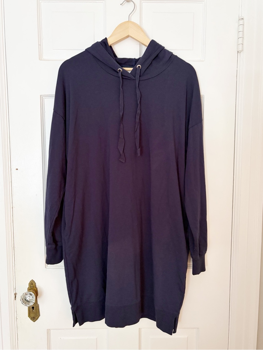 The Drop Oversized Hoodie Sweatshirt Dress Navy Blue Size X-Large Comfy Dress